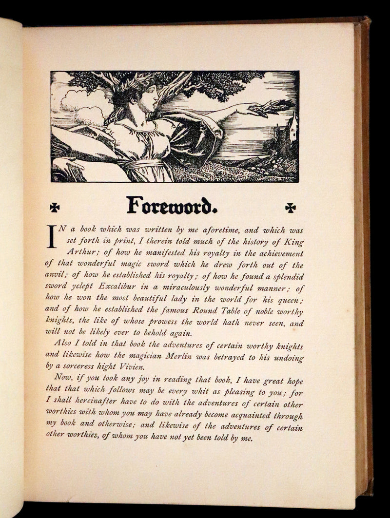 1905 Rare First Edition - King Arthur Tales, THE STORY OF THE CHAMPIONS OF THE ROUND TABLE by Howard Pyle.