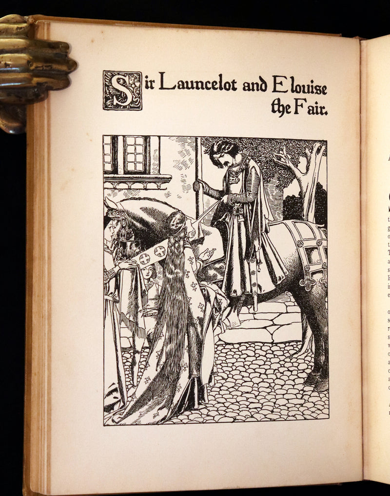 1905 Rare First Edition - King Arthur Tales, THE STORY OF THE CHAMPIONS OF THE ROUND TABLE by Howard Pyle.