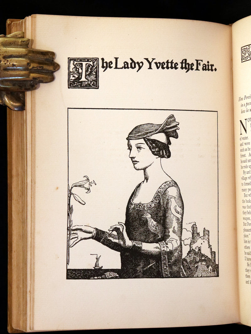 1905 Rare First Edition - King Arthur Tales, THE STORY OF THE CHAMPIONS OF THE ROUND TABLE by Howard Pyle.