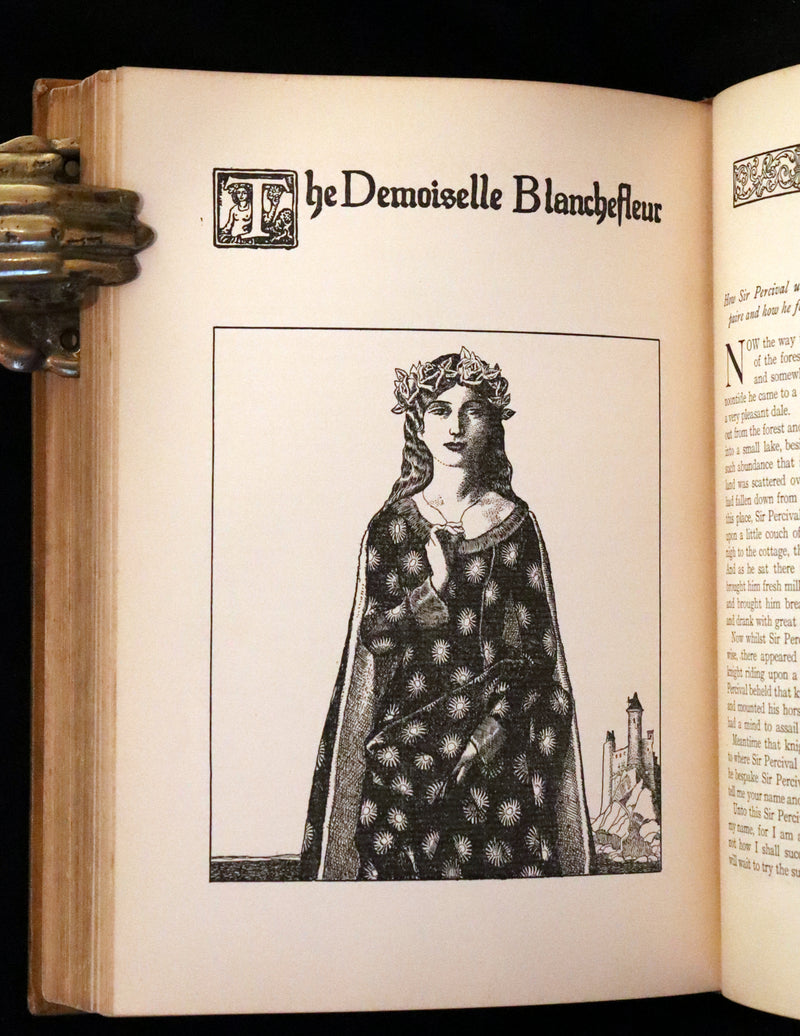 1905 Rare First Edition - King Arthur Tales, THE STORY OF THE CHAMPIONS OF THE ROUND TABLE by Howard Pyle.