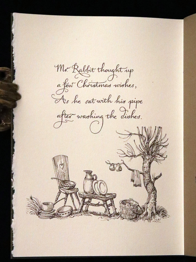 2007 Scarce Signed First Edition - Mr. Rabbit's Christmas Wish Translated for Humans by Charles van Sandwyk.