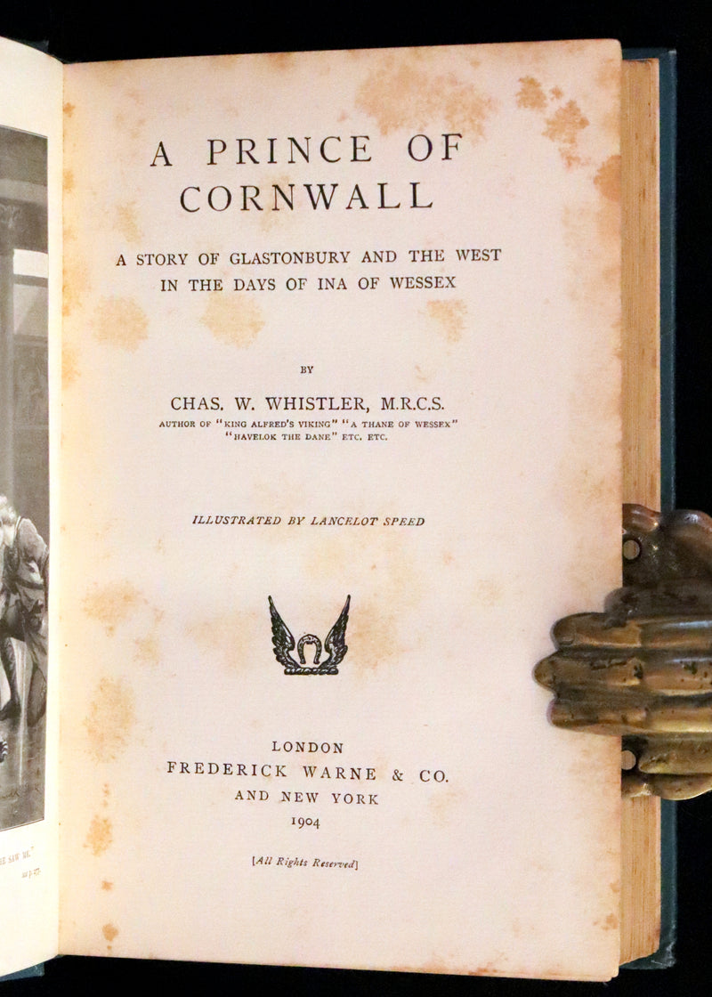 1904 Scarce First Edition Illustrated by Lancelot Speed - A Prince of Cornwall.