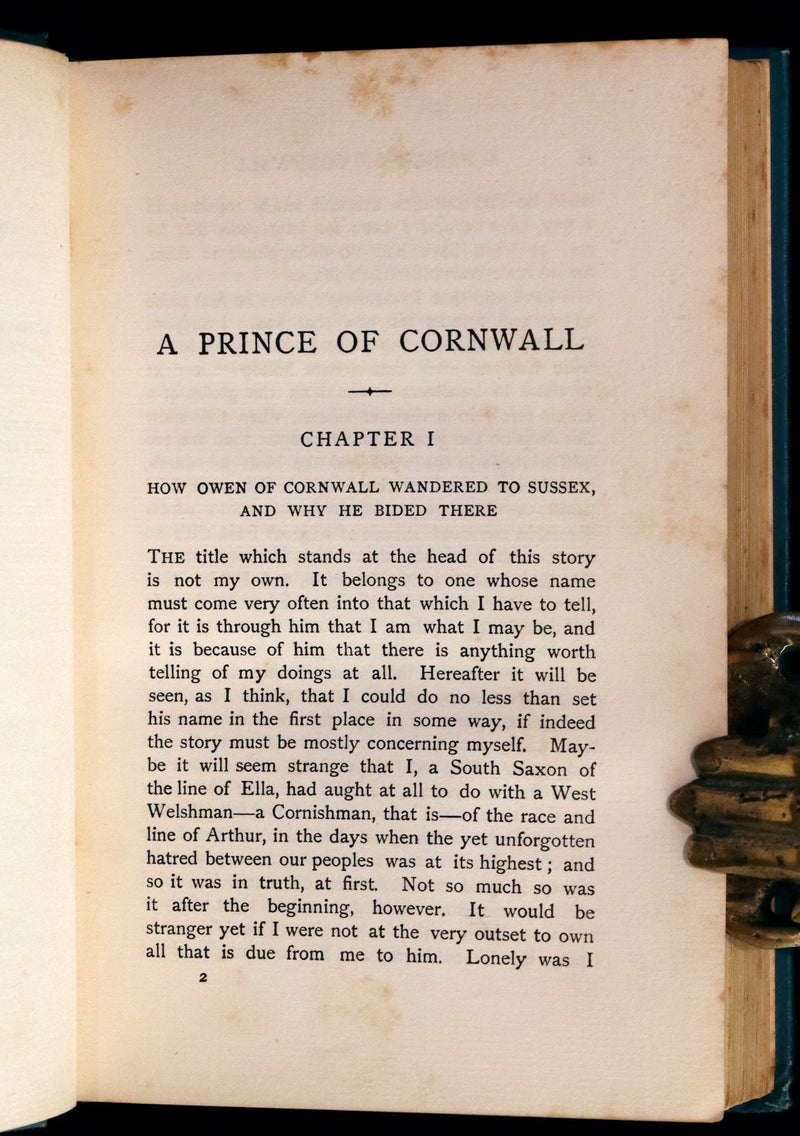 1904 Scarce First Edition Illustrated by Lancelot Speed - A Prince of Cornwall.