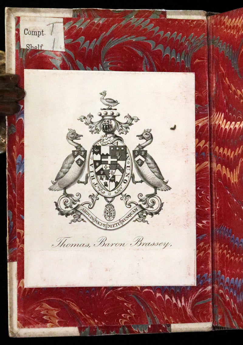 1865 Rare Italian Vellum Book - La Divina Commedia di DANTE ALIGHIERI - Divine Comedy.