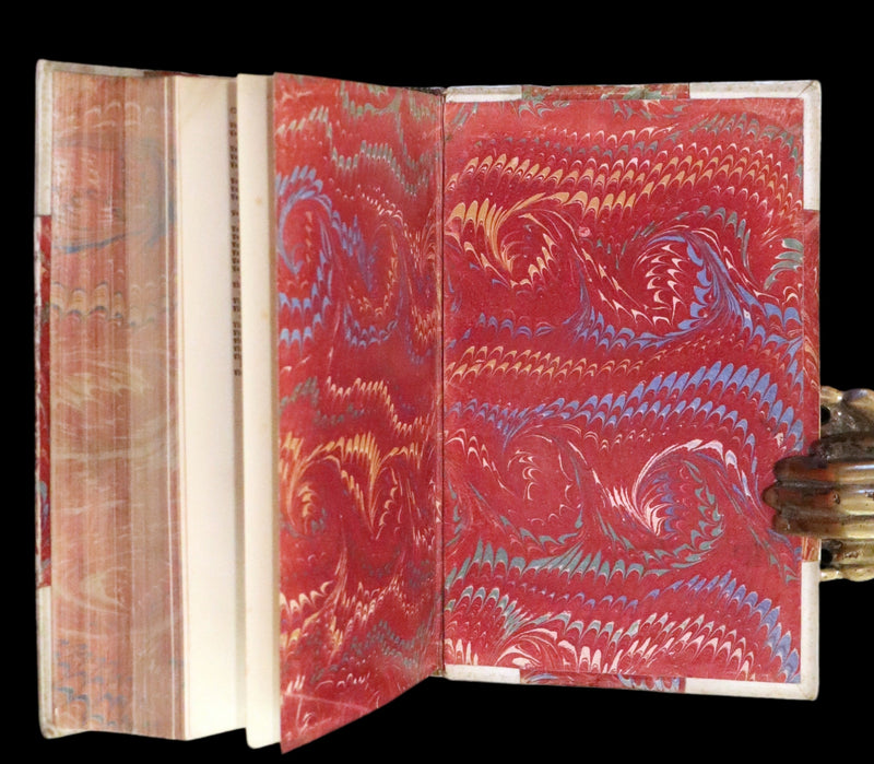 1865 Rare Italian Vellum Book - La Divina Commedia di DANTE ALIGHIERI - Divine Comedy.