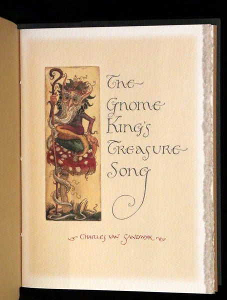 2000 Scarce First Edition - The Gnome King’s Treasure Song by Charles van Sandwyk.