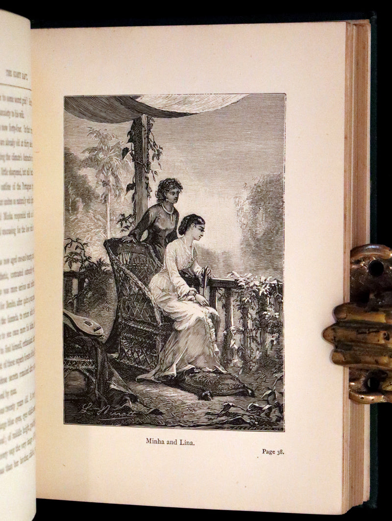 1885 Rare Complete set - Jules Verne The Giant Raft I & II. Eight Hundred Leagues on the Amazon & The Cryptogram.