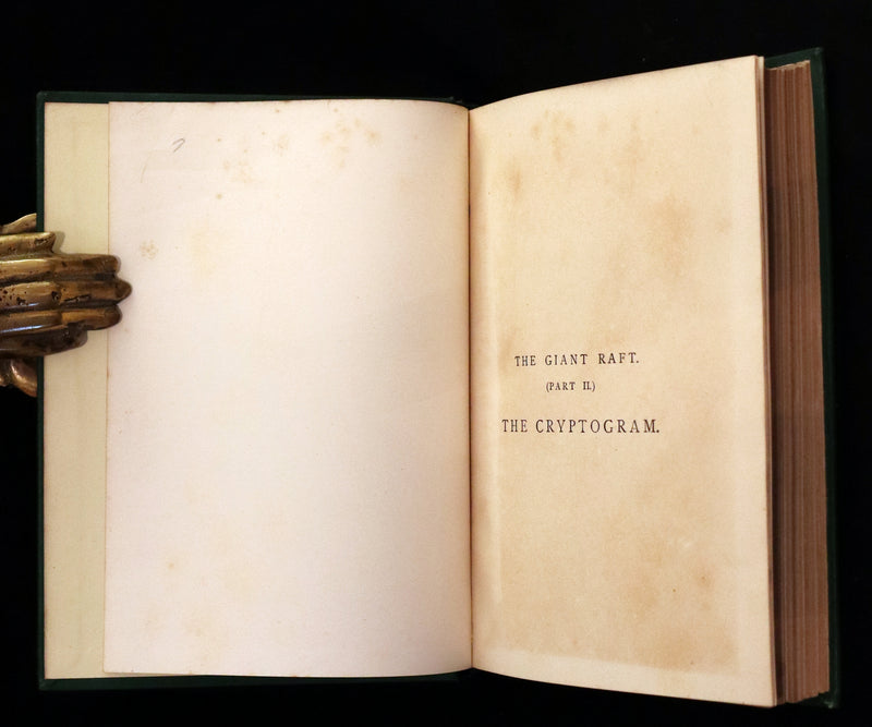 1885 Rare Complete set - Jules Verne The Giant Raft I & II. Eight Hundred Leagues on the Amazon & The Cryptogram.