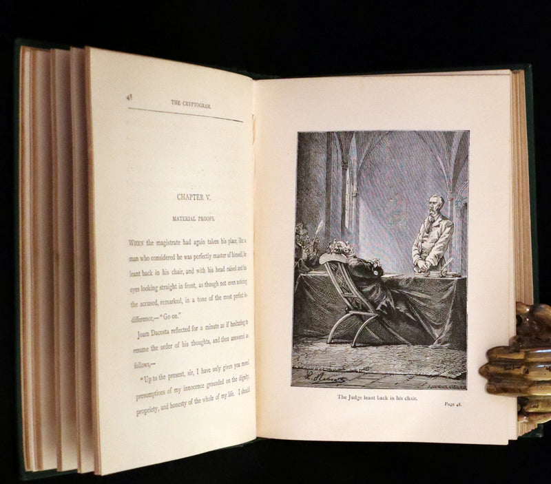 1885 Rare Complete set - Jules Verne The Giant Raft I & II. Eight Hundred Leagues on the Amazon & The Cryptogram.