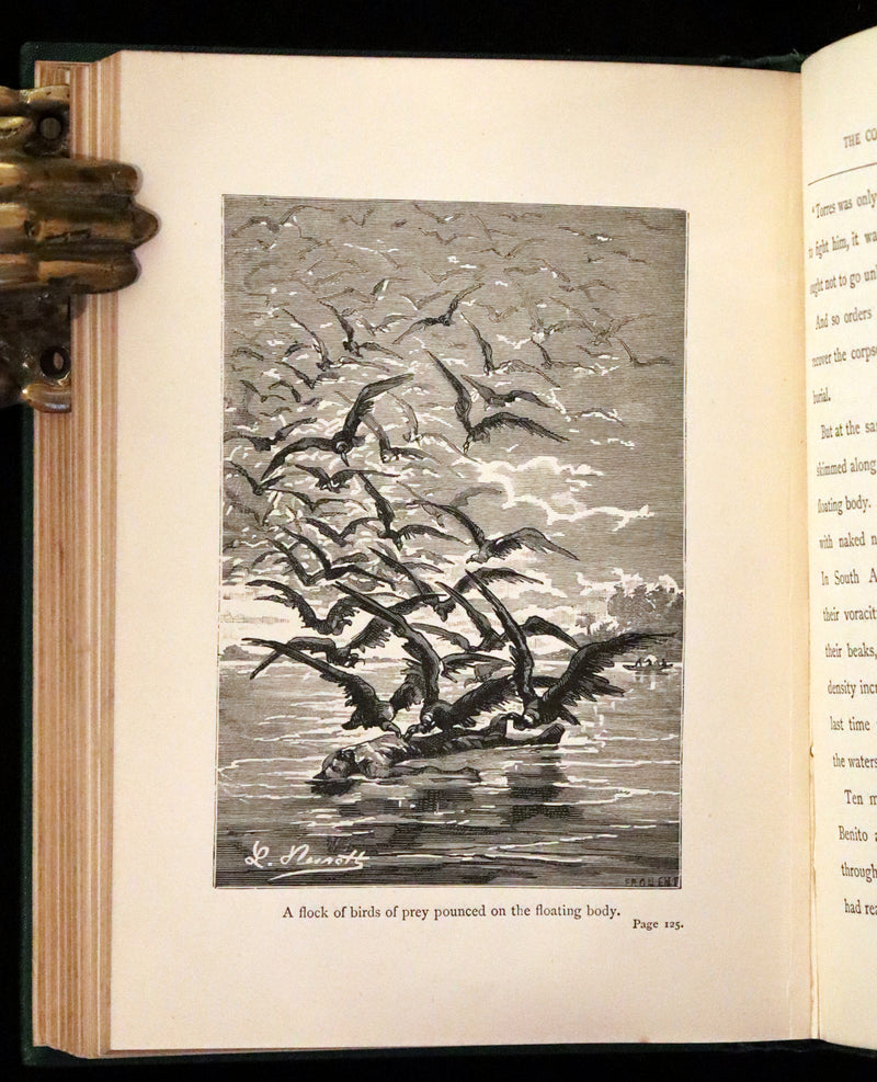 1885 Rare Complete set - Jules Verne The Giant Raft I & II. Eight Hundred Leagues on the Amazon & The Cryptogram.