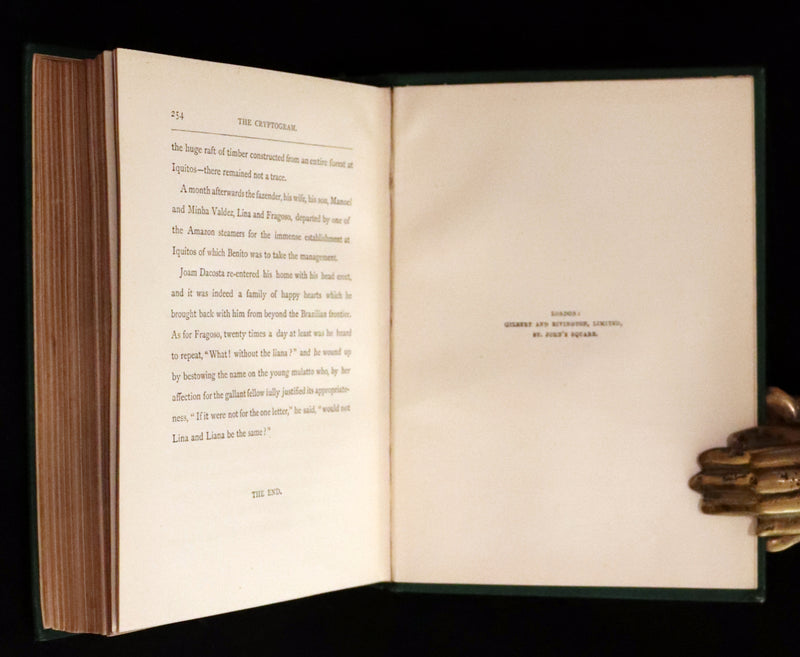 1885 Rare Complete set - Jules Verne The Giant Raft I & II. Eight Hundred Leagues on the Amazon & The Cryptogram.