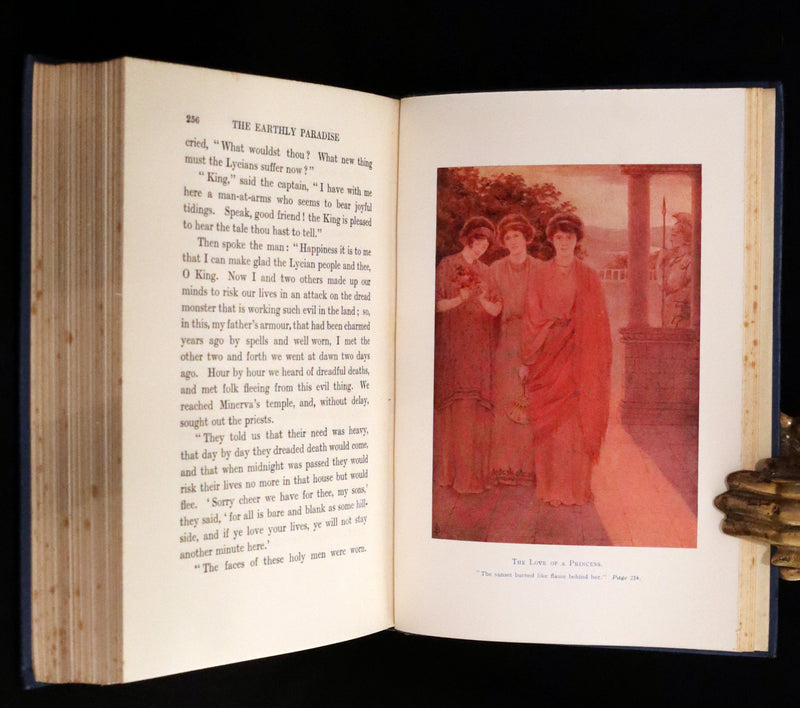 1913 Rare 1st illustrated edition by Isabel Bonus - Tales From The Earthly Paradise by Pre-Raphaelite William Morris.