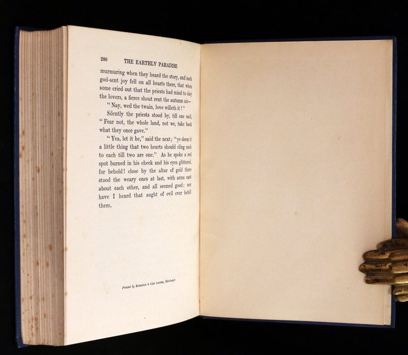 1913 Rare 1st illustrated edition by Isabel Bonus - Tales From The Earthly Paradise by Pre-Raphaelite William Morris.