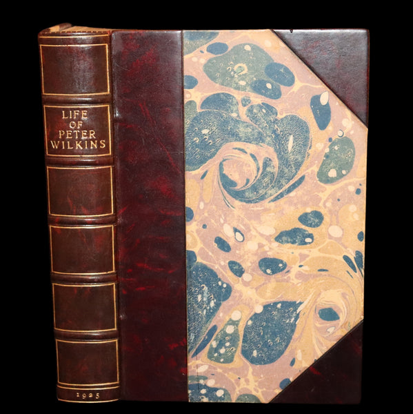 1925 Rare Edition Bound by Bayntun - THE LIFE & ADVENTURES OF PETER WILKINS, Utopian & Early Science Fiction Masterpiece.