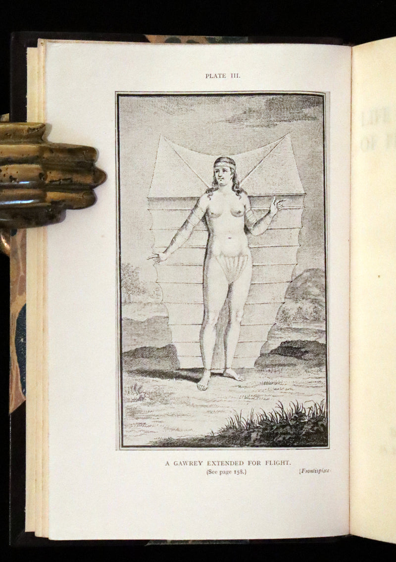 1925 Rare Edition Bound by Bayntun - THE LIFE & ADVENTURES OF PETER WILKINS, Utopian & Early Science Fiction Masterpiece.