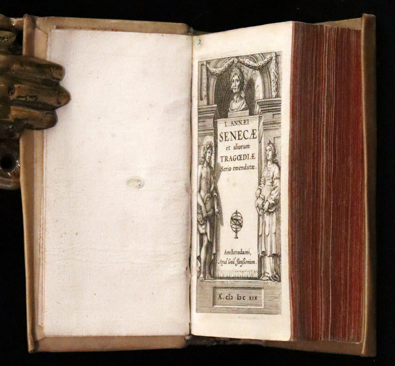 1619 Rare Latin Books bound as one - L. Annaei Senecae & Catullus Tibullus Propertius &Junii Juvenalis et Alvi Persii Flacci.