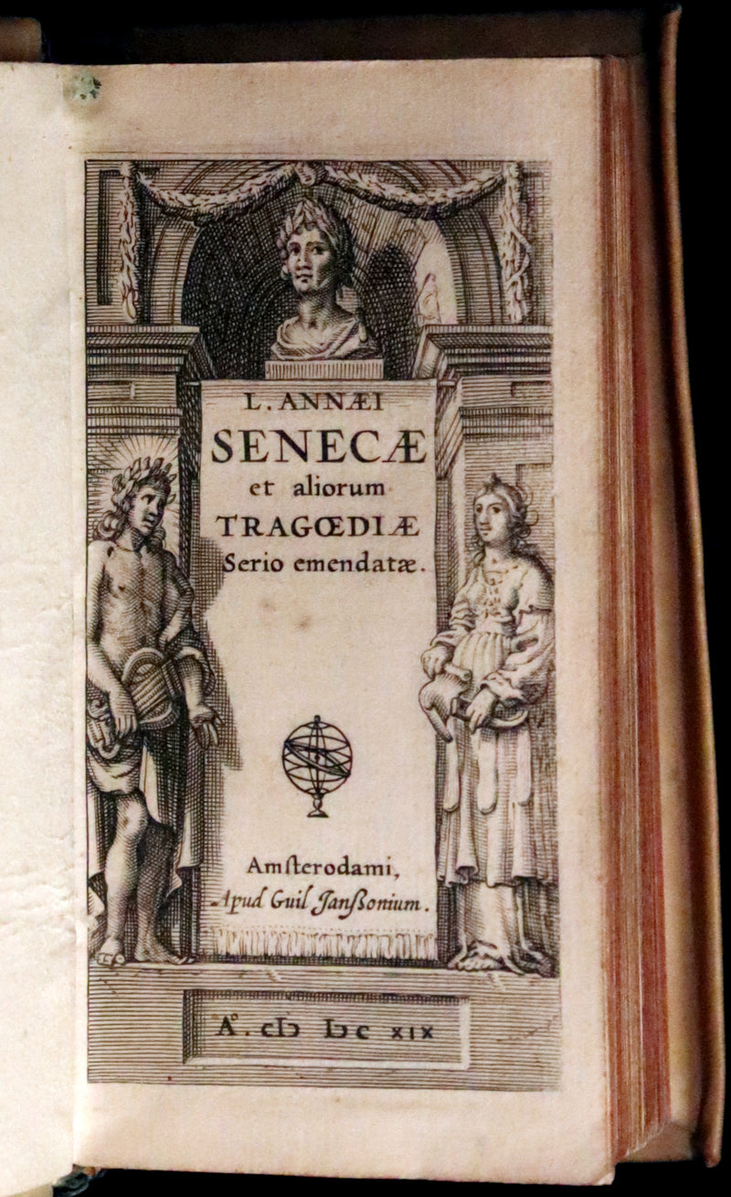 1619 Rare Latin Books bound as one - L. Annaei Senecae & Catullus Tibullus Propertius &Junii Juvenalis et Alvi Persii Flacci.