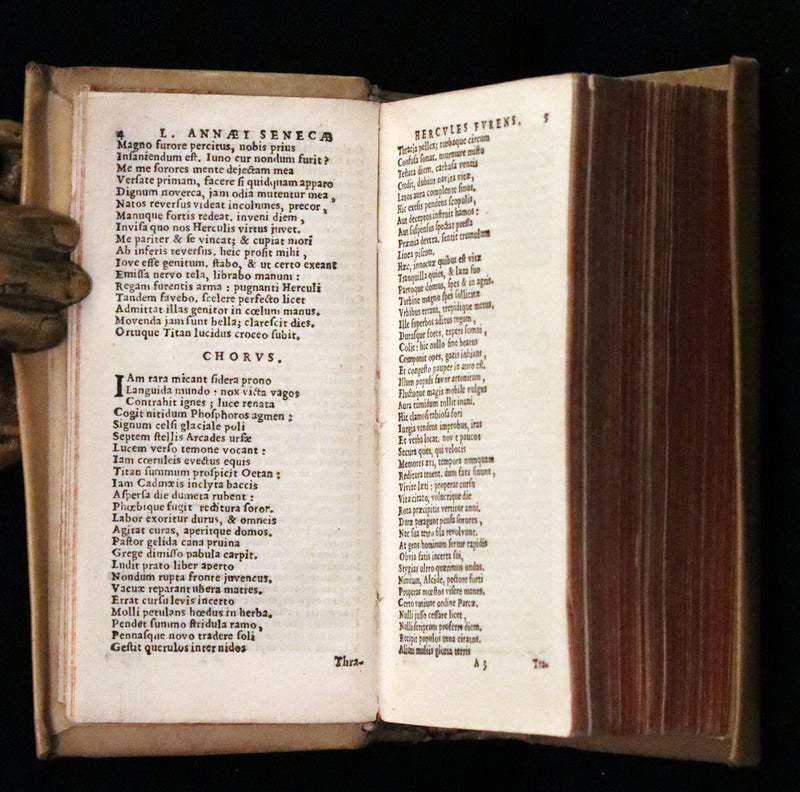 1619 Rare Latin Books bound as one - L. Annaei Senecae & Catullus Tibullus Propertius &Junii Juvenalis et Alvi Persii Flacci.