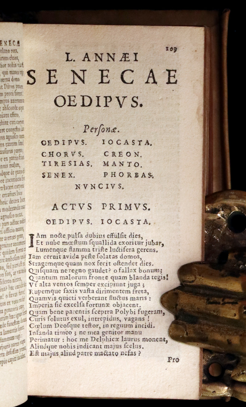1619 Rare Latin Books bound as one - L. Annaei Senecae & Catullus Tibullus Propertius &Junii Juvenalis et Alvi Persii Flacci.