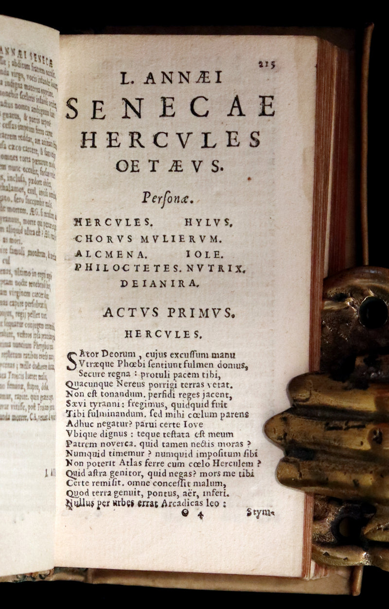 1619 Rare Latin Books bound as one - L. Annaei Senecae & Catullus Tibullus Propertius &Junii Juvenalis et Alvi Persii Flacci.