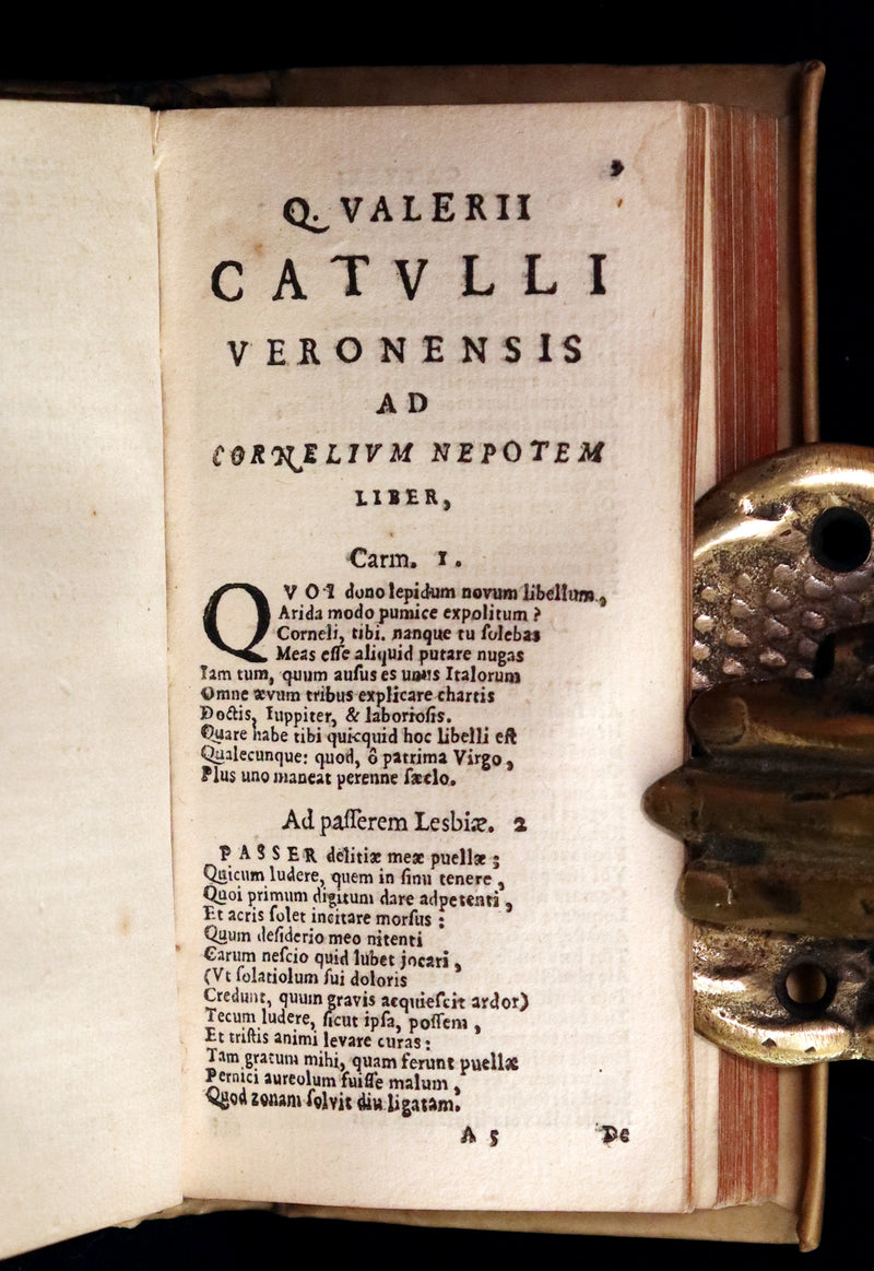 1619 Rare Latin Books bound as one - L. Annaei Senecae & Catullus Tibullus Propertius &Junii Juvenalis et Alvi Persii Flacci.