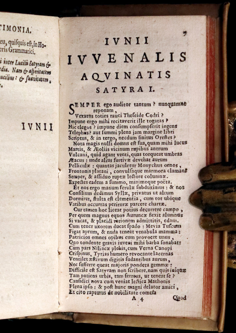 1619 Rare Latin Books bound as one - L. Annaei Senecae & Catullus Tibullus Propertius &Junii Juvenalis et Alvi Persii Flacci.