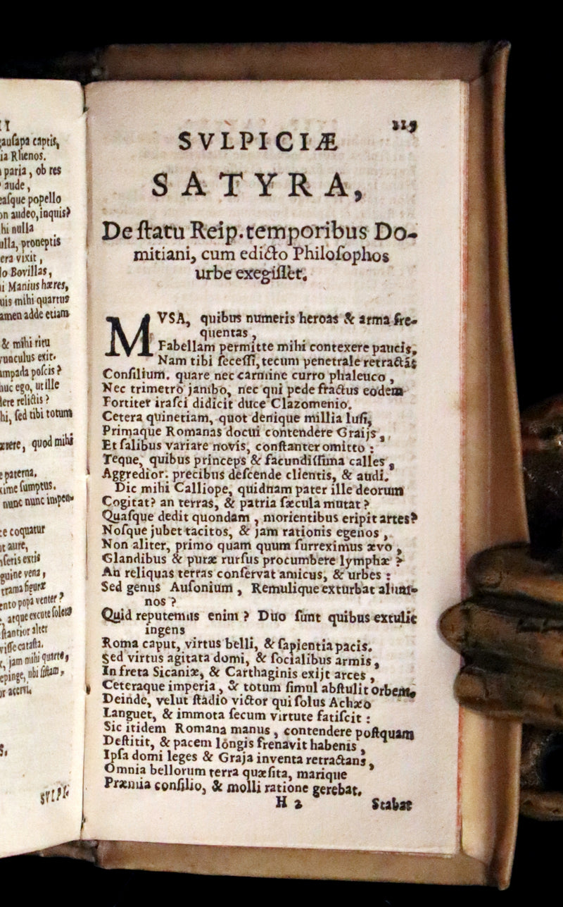 1619 Rare Latin Books bound as one - L. Annaei Senecae & Catullus Tibullus Propertius &Junii Juvenalis et Alvi Persii Flacci.