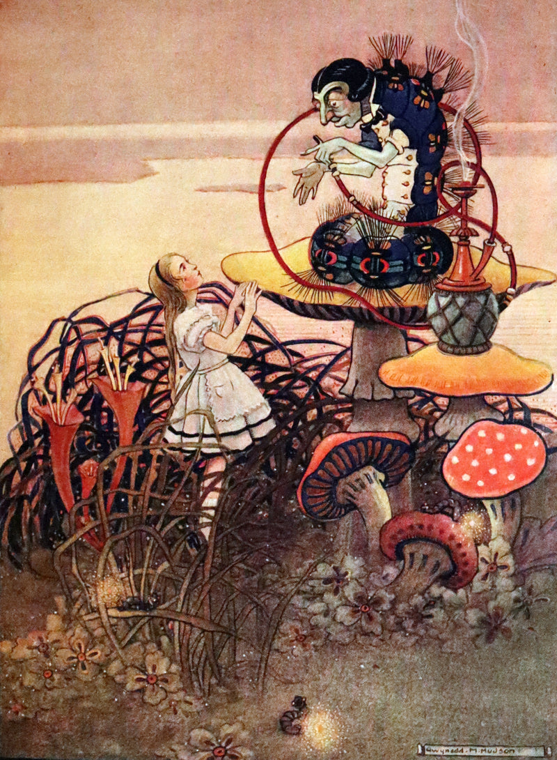 1922 Exquisite Book bound by Roger Perry - Alice's Adventures in Wonderland. First Illustrated Edition by Gwynedd Hudson.