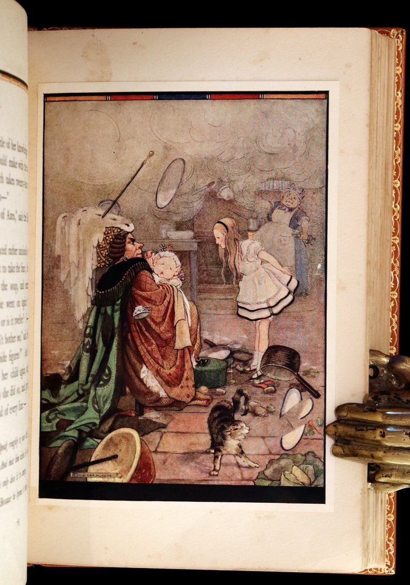1922 Exquisite Book bound by Roger Perry - Alice's Adventures in Wonderland. First Illustrated Edition by Gwynedd Hudson.