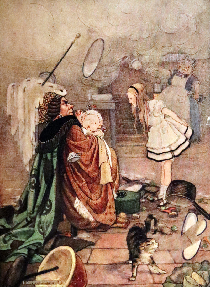 1922 Exquisite Book bound by Roger Perry - Alice's Adventures in Wonderland. First Illustrated Edition by Gwynedd Hudson.