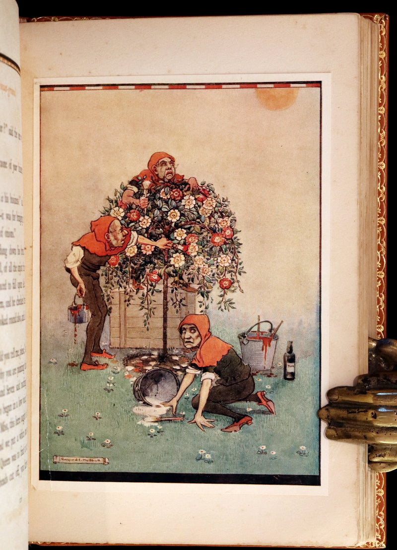 1922 Exquisite Book bound by Roger Perry - Alice's Adventures in Wonderland. First Illustrated Edition by Gwynedd Hudson.