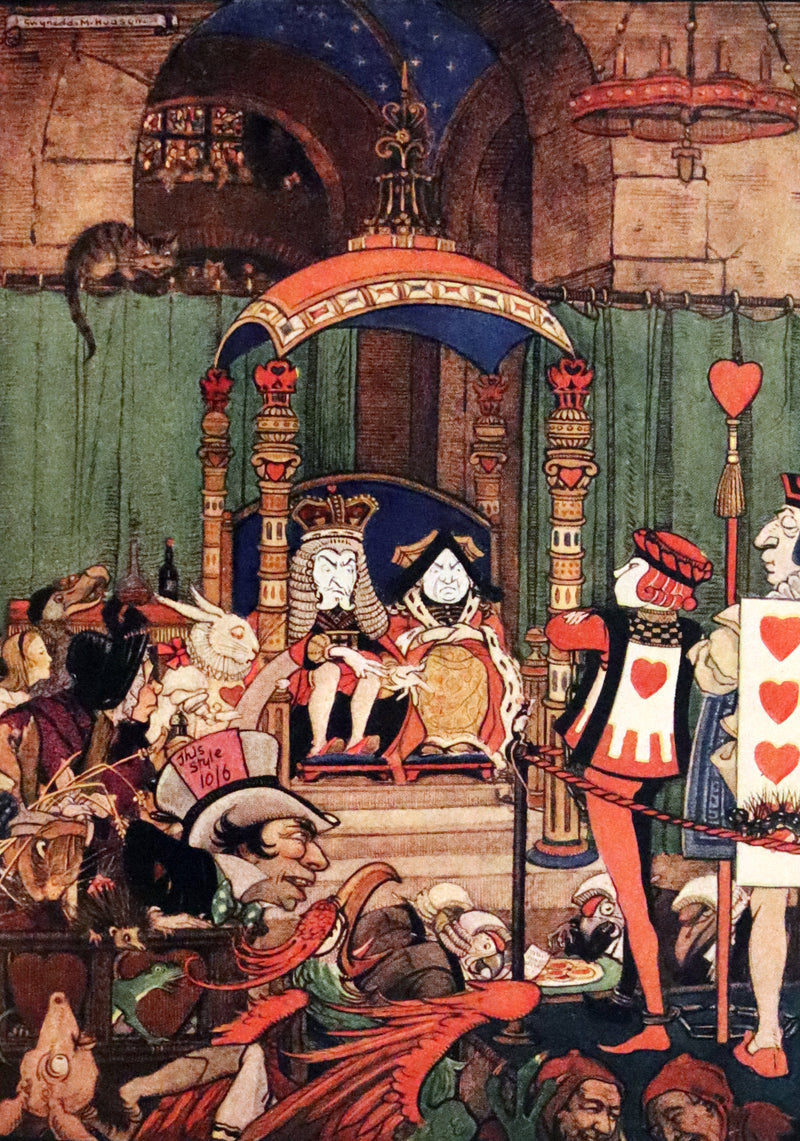 1922 Exquisite Book bound by Roger Perry - Alice's Adventures in Wonderland. First Illustrated Edition by Gwynedd Hudson.