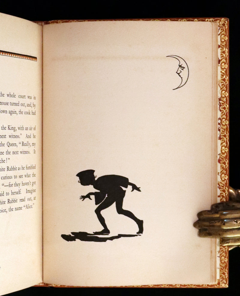 1922 Exquisite Book bound by Roger Perry - Alice's Adventures in Wonderland. First Illustrated Edition by Gwynedd Hudson.