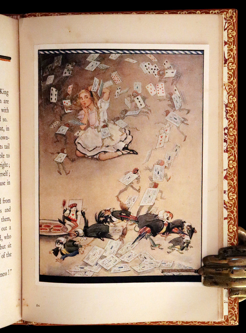 1922 Exquisite Book bound by Roger Perry - Alice's Adventures in Wonderland. First Illustrated Edition by Gwynedd Hudson.