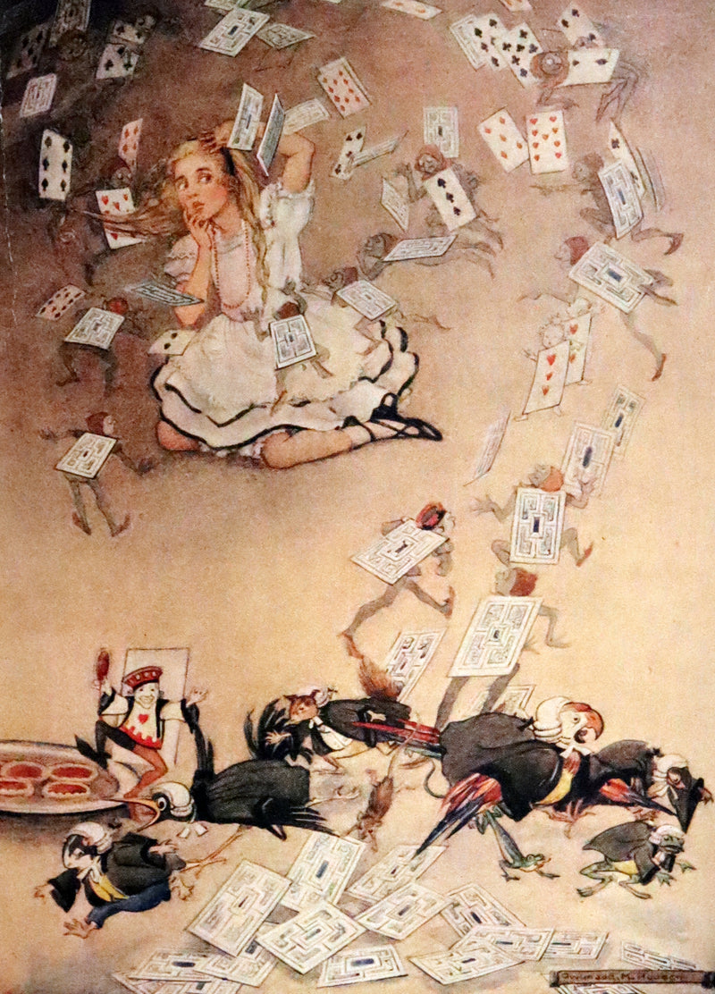 1922 Exquisite Book bound by Roger Perry - Alice's Adventures in Wonderland. First Illustrated Edition by Gwynedd Hudson.