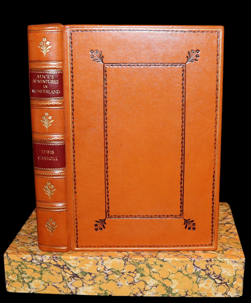 1922 Exquisite Book bound by Roger Perry - Alice's Adventures in Wonderland. First Illustrated Edition by Gwynedd Hudson.