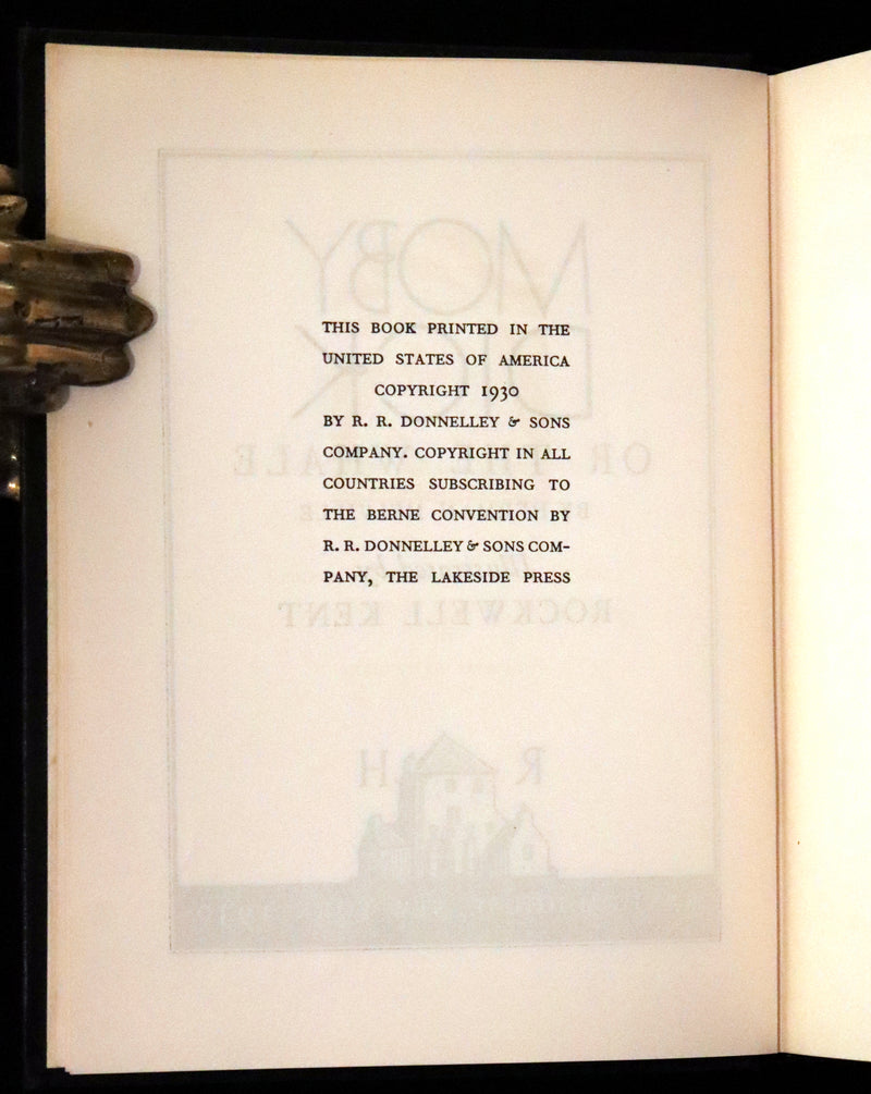 1930 Rare First Edition - MOBY DICK or The Whale by Melville, illustrated by Rockwell Kent.