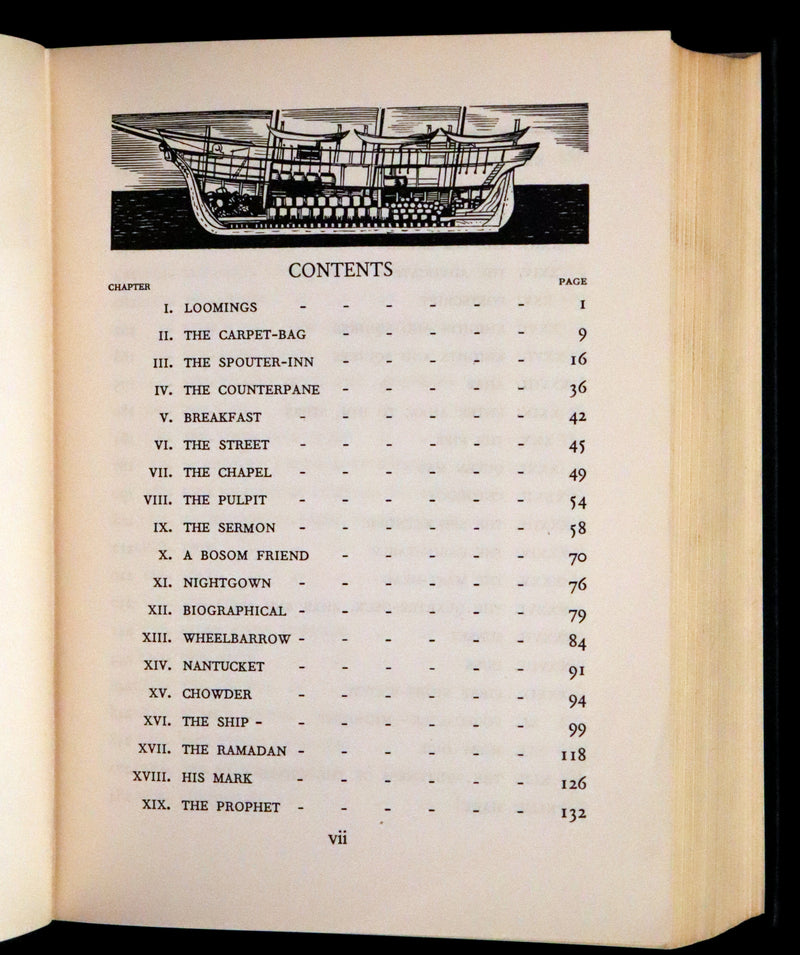1930 Rare First Edition - MOBY DICK or The Whale by Melville, illustrated by Rockwell Kent.