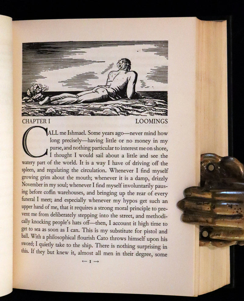 1930 Rare First Edition - MOBY DICK or The Whale by Melville, illustrated by Rockwell Kent.