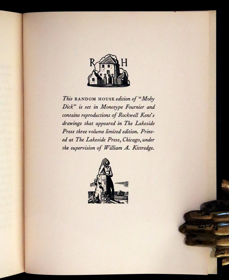 1930 Rare First Edition - MOBY DICK or The Whale by Melville, illustrated by Rockwell Kent.