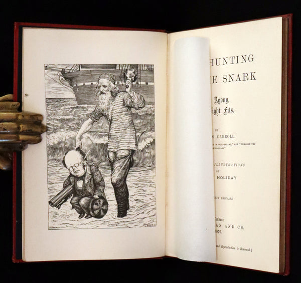 1876 Rare Victorian Book - The Hunting of the SNARK by Lewis Carroll.