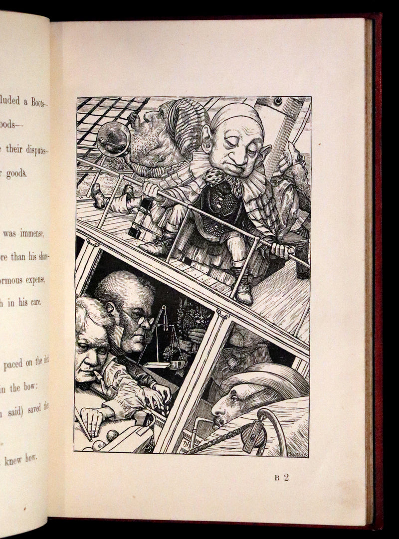 1876 Rare Victorian Book - The Hunting of the SNARK by Lewis Carroll.