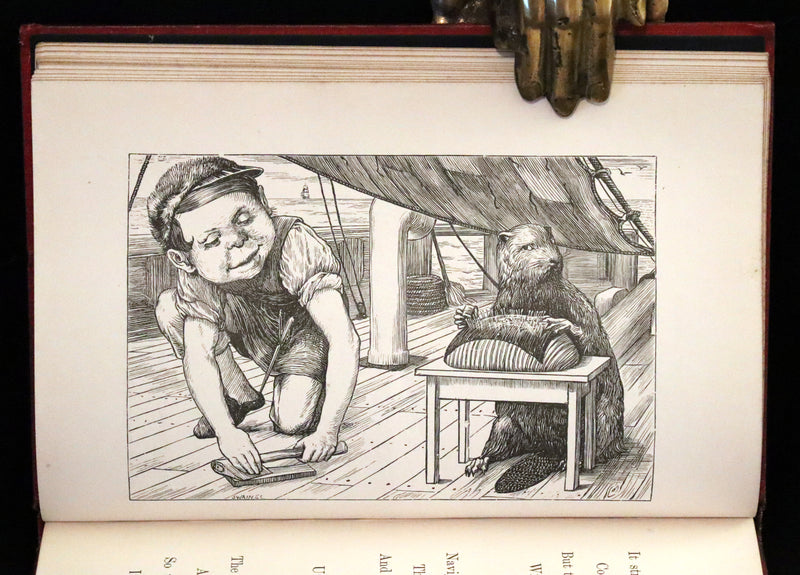 1876 Rare Victorian Book - The Hunting of the SNARK by Lewis Carroll.