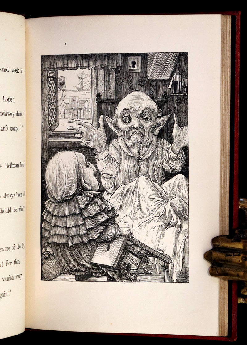 1876 Rare Victorian Book - The Hunting of the SNARK by Lewis Carroll.