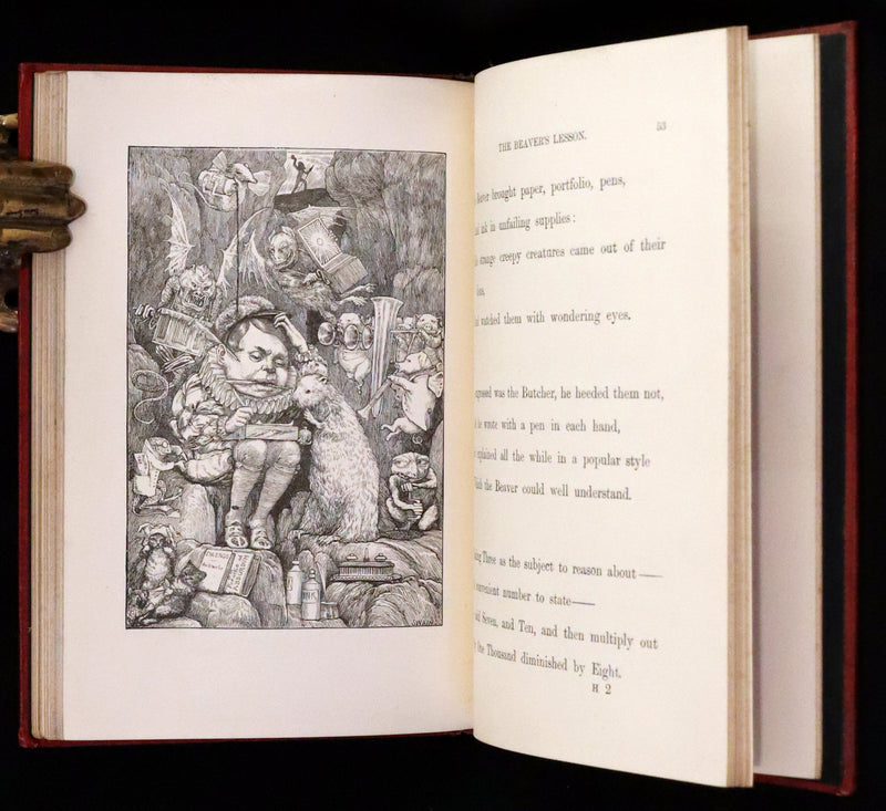 1876 Rare Victorian Book - The Hunting of the SNARK by Lewis Carroll.