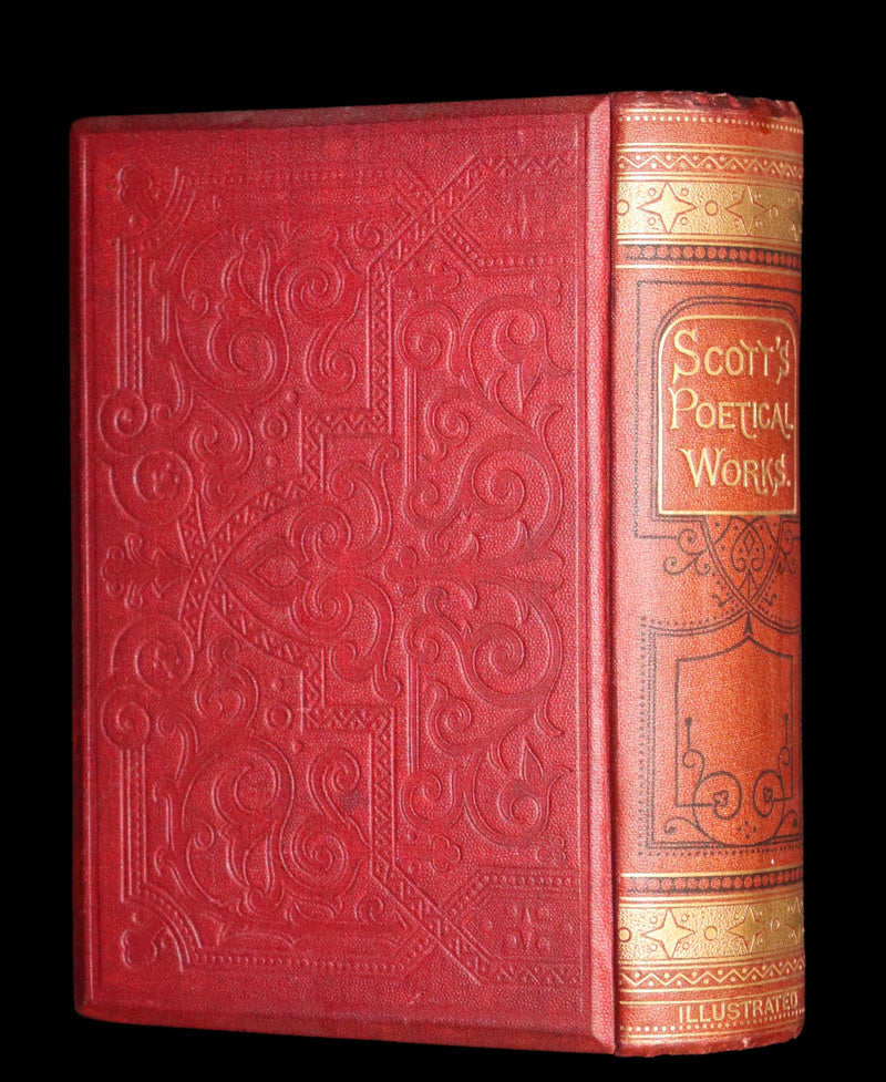 1861 Rare First Edition illustrated by Keeley Halswelle ~ The Poetical Works of Sir Walter Scott. Lady of the Lake.