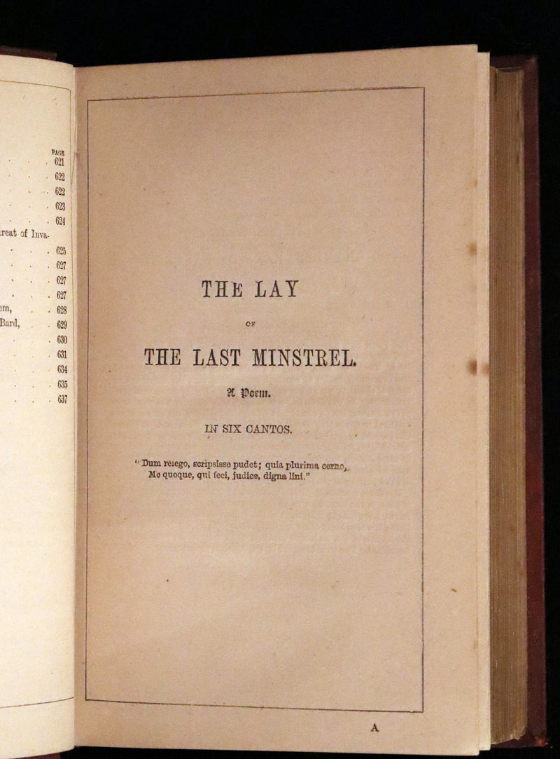 1861 Rare First Edition illustrated by Keeley Halswelle ~ The Poetical Works of Sir Walter Scott. Lady of the Lake.