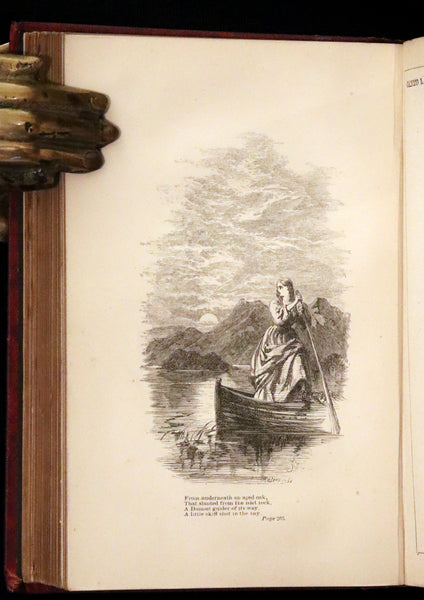 1861 Rare First Edition illustrated by Keeley Halswelle ~ The Poetical Works of Sir Walter Scott. Lady of the Lake.