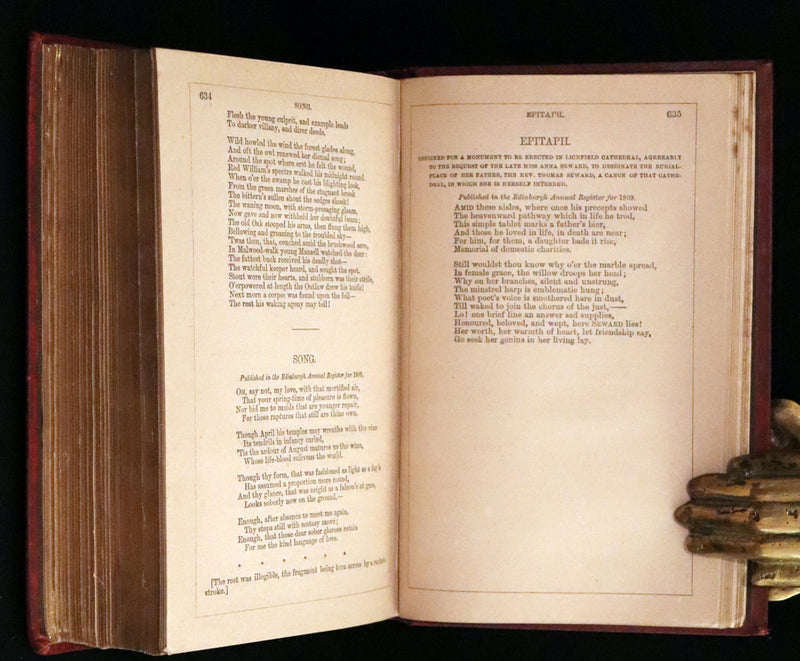 1861 Rare First Edition illustrated by Keeley Halswelle ~ The Poetical Works of Sir Walter Scott. Lady of the Lake.