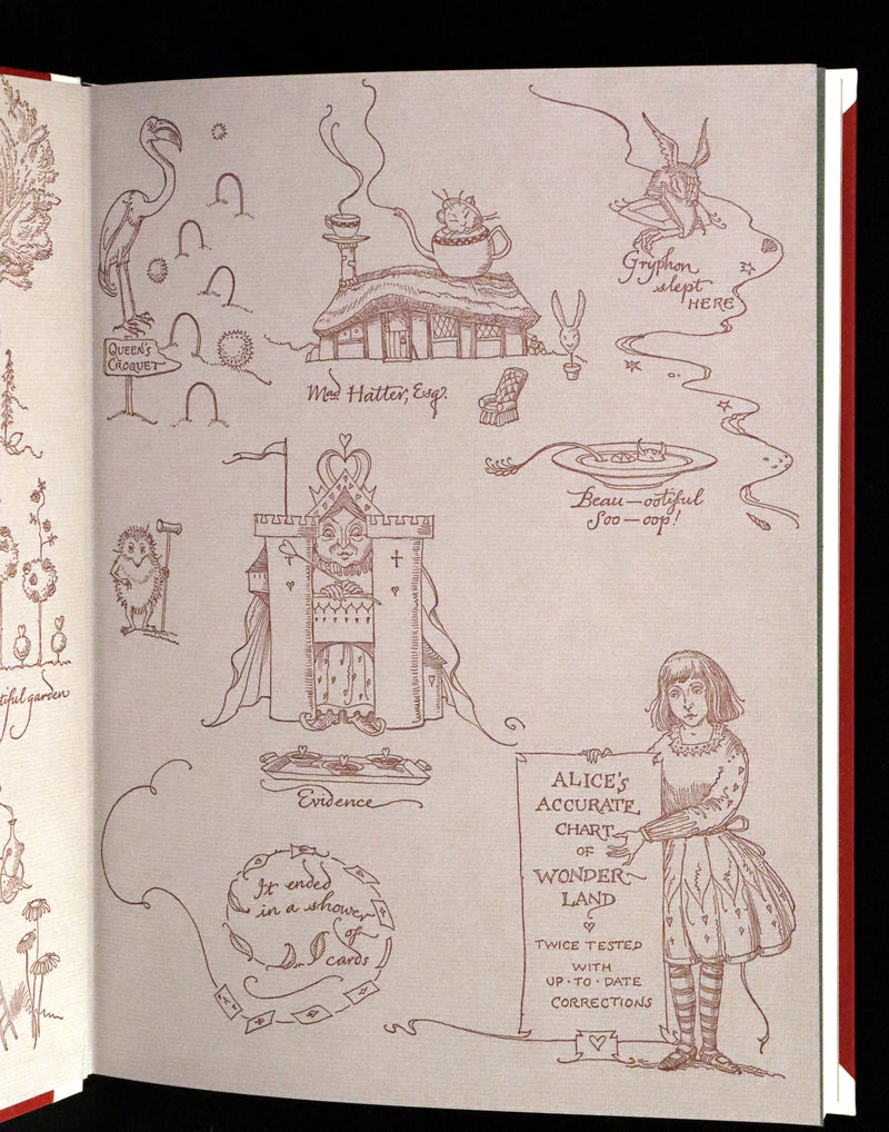 2016 Scarce Signed Limited First Edition - Alice's Adventures in Wonderland by Charles van Sandwyk.